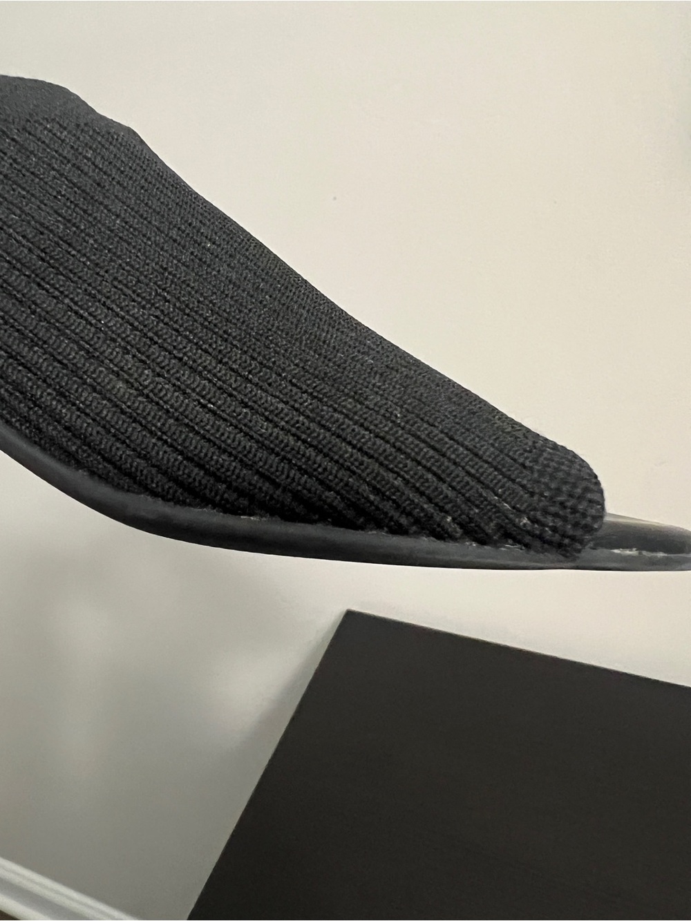 Everlane The Glove Mule in Reknit Size 6.5 Black Heel Sandal Neutral - Picture 13 of 15